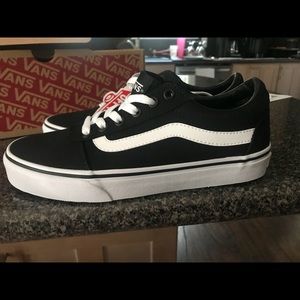 Black and white Old Skool Vans